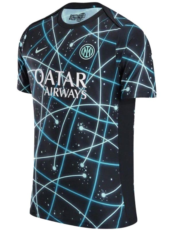 Inter milan maillot d'entraînement de football pour adulte uniforme de football pour homme noir et bleu tenue de sport haut chemise 2025-2026